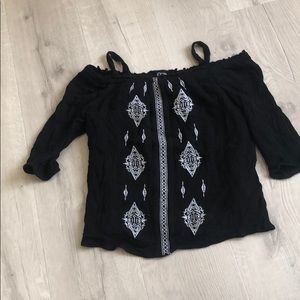 a cute off the shoulder summer shirt